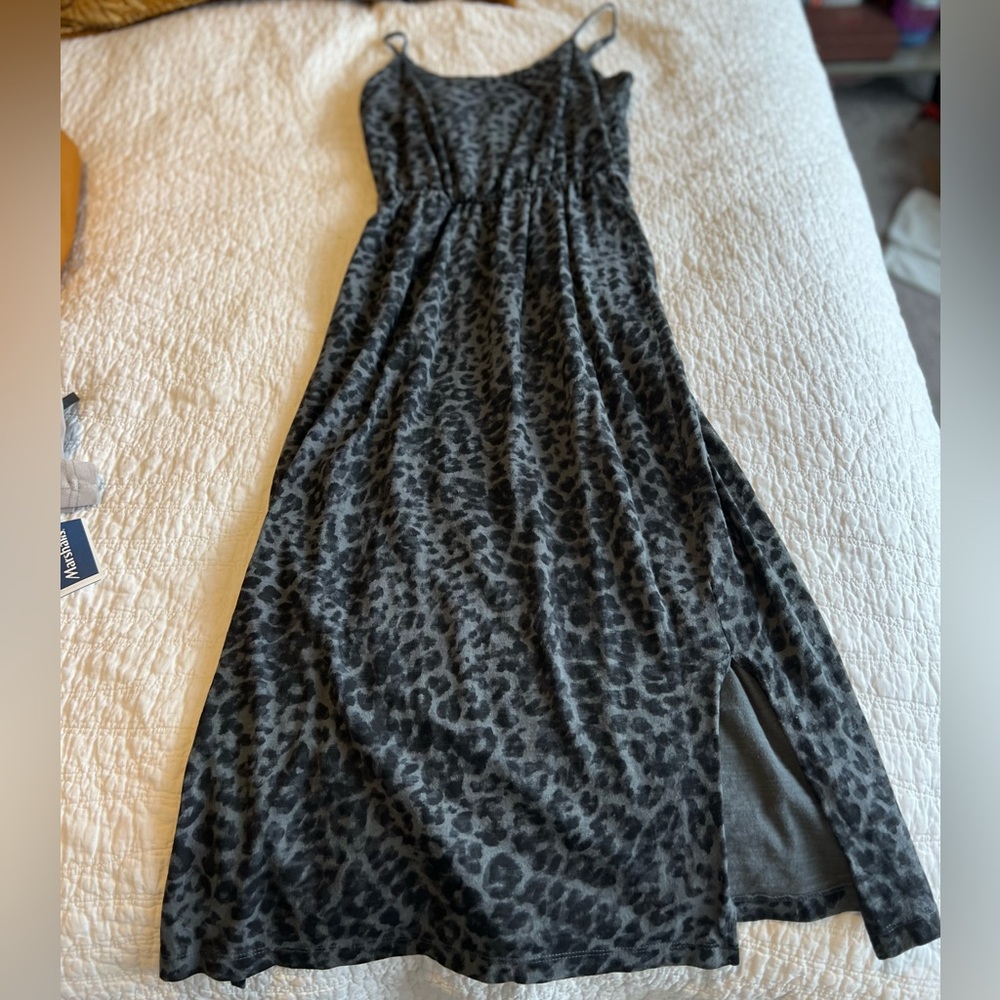 Leopard Print Midi Dress
